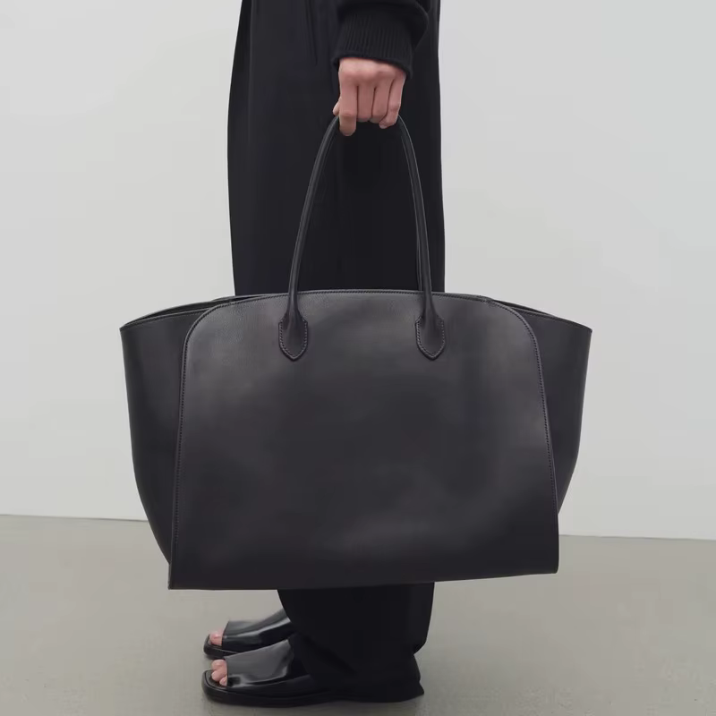 Sac à main en cuir véritable pour femme, grande capacité, souple et durable, avec bandoulière amovib