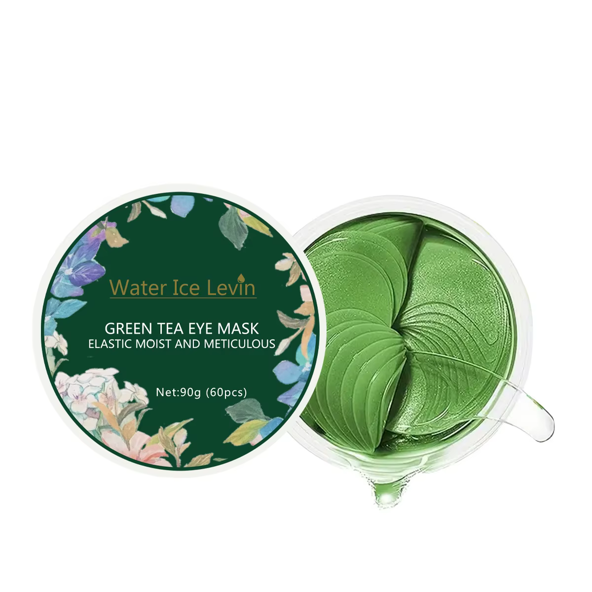 Masque pour les yeux au thé vert, hydratant en profondeur, adoucit et raffermit la peau autour des y
