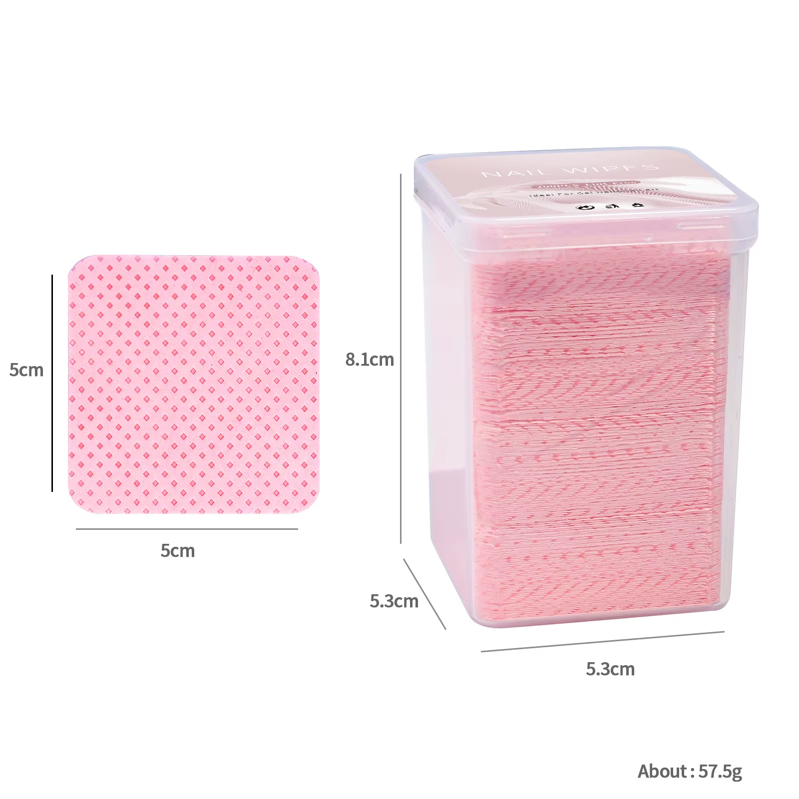 Dissolvant de vernis à ongles non pelucheux, lingettes en coton, dissolvant de pointes de Gel UV, ta