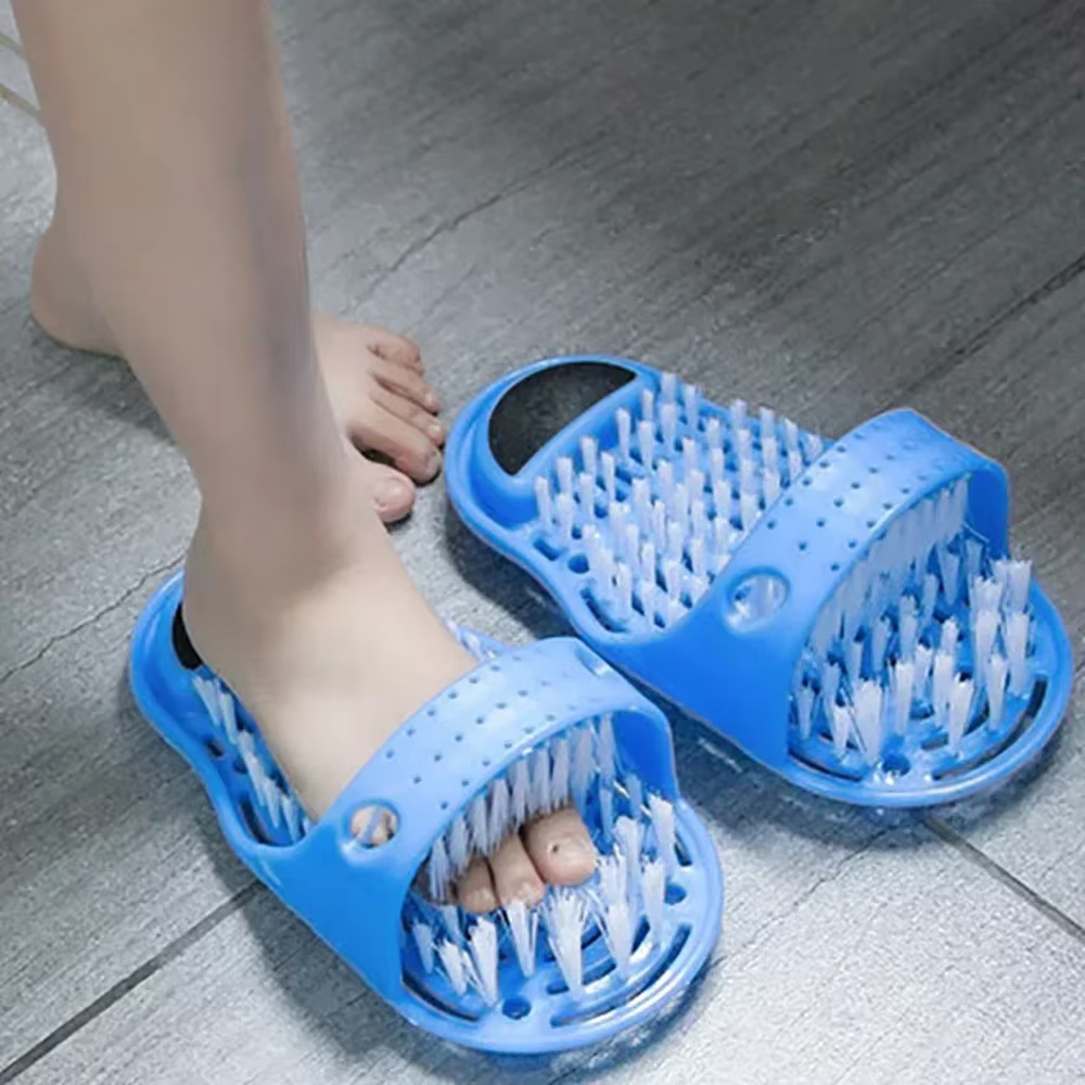 1PC douche pied épurateur masseur salle de bain bain pieds brosses enlever peau morte nettoyant Spa 