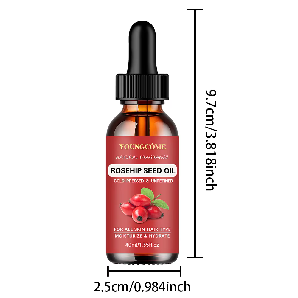 YOUNGCOME – huile de rose musquée cosmétique pour le visage et la peau plus douce et brillante, huil