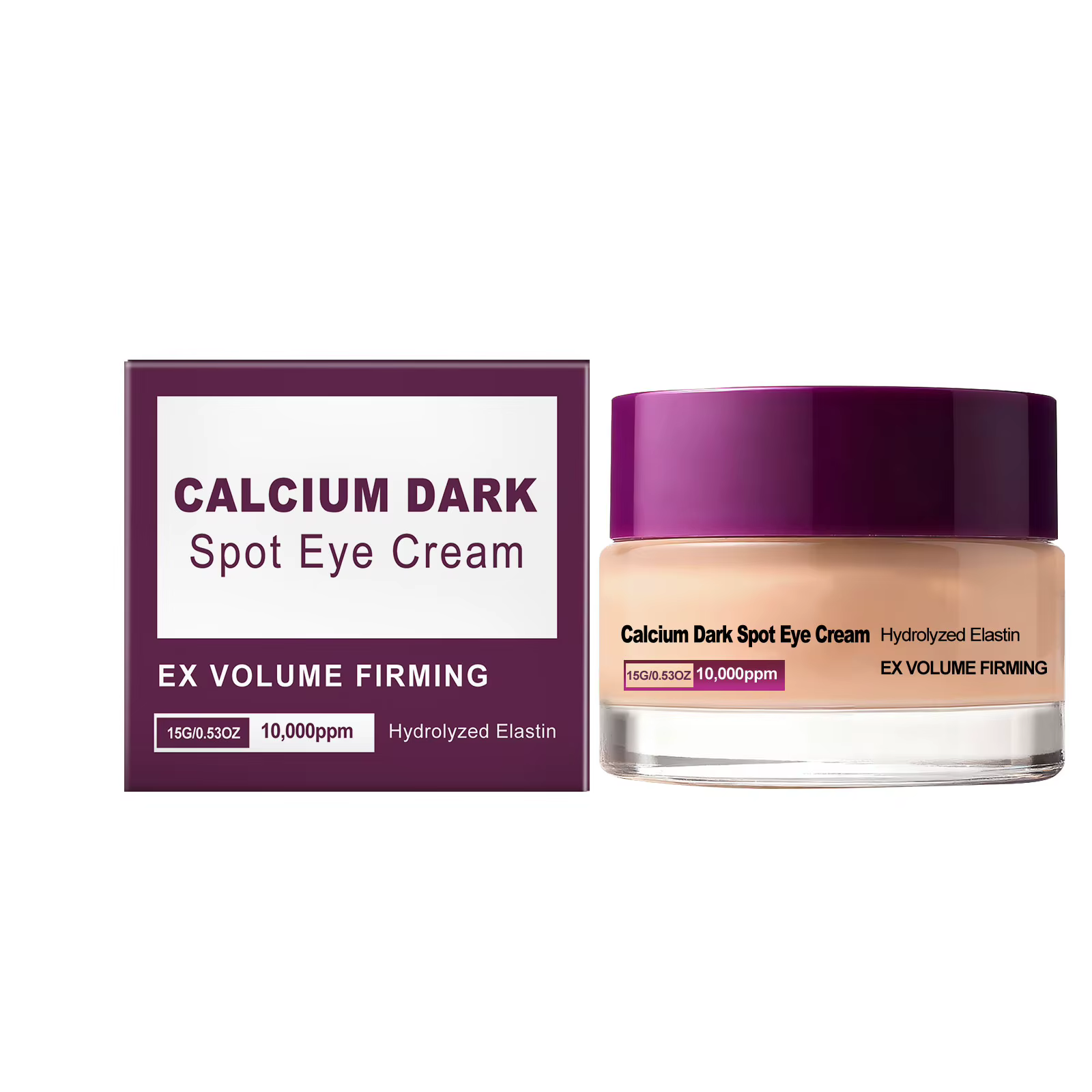 Crème Contour des Yeux Volume Calcium Effet Lifting et Raffermissant Anti-Poches Réduit les Ridules 