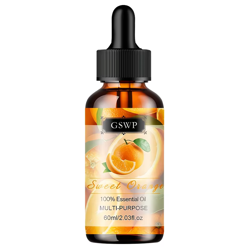 Huile essentielle d'orange douce 100% pure GSWP : Multi-usages pour le massage du visage et du corps