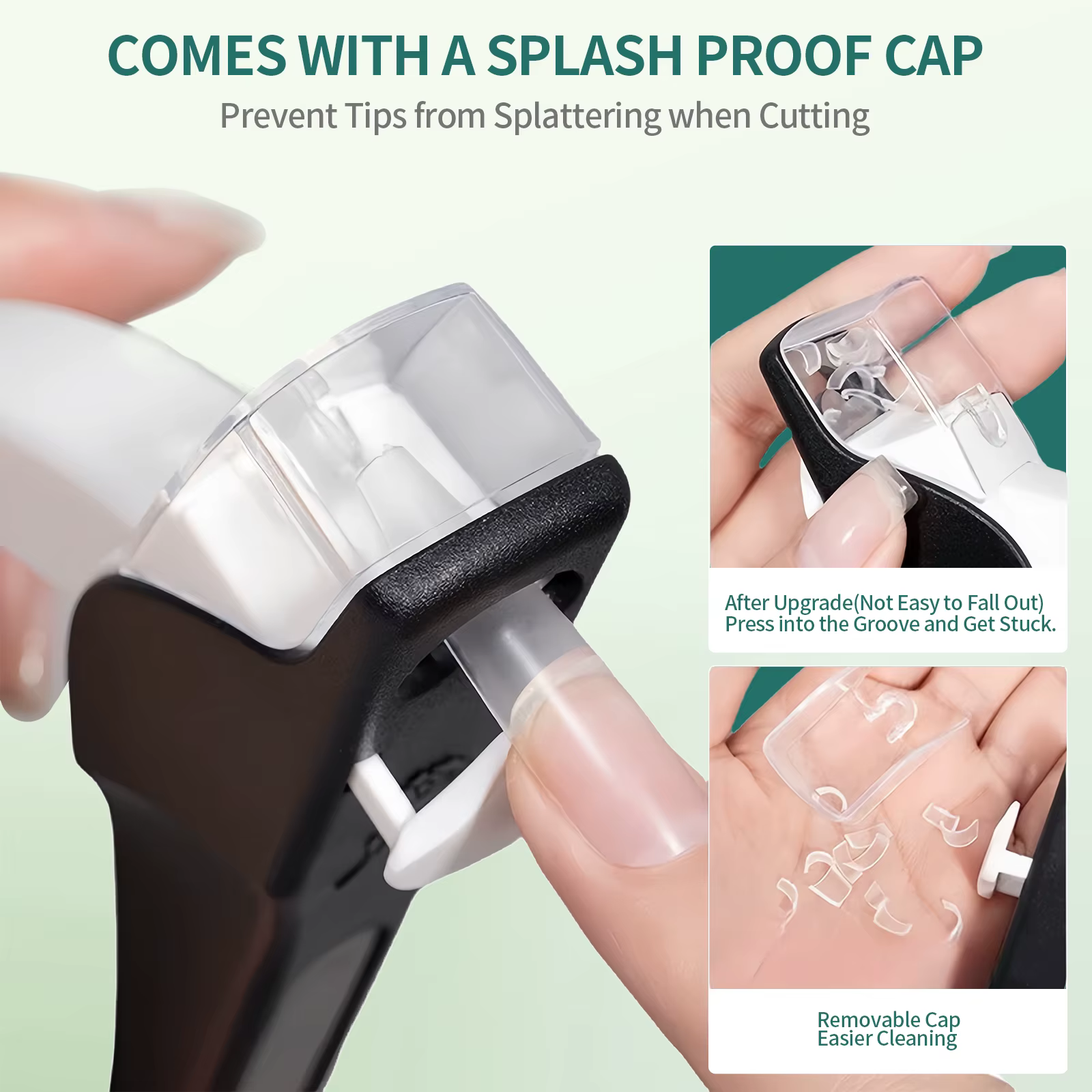 Nailpop coupe-ongles en forme de U acrylique faux ongles ciseaux pointe d'ongle coupe-bord manucure 