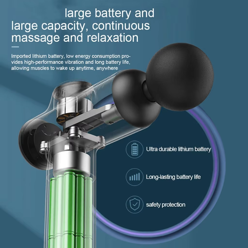 Pistolet de Massage Portable à vibrations pour Fascia, pour le corps, le cou, le dos, Relaxation mus