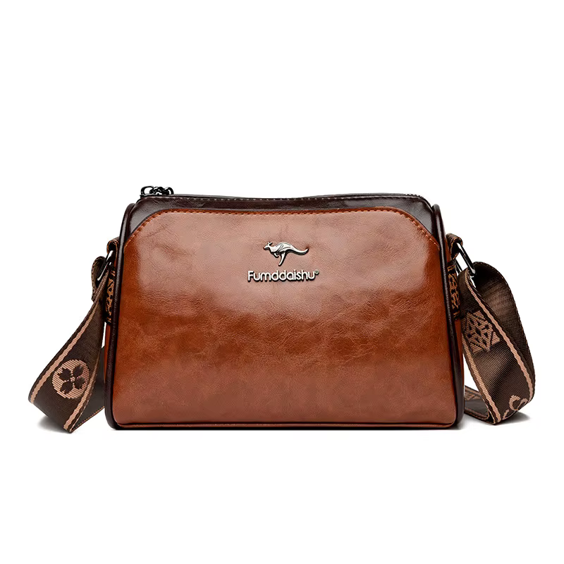 Sac à bandoulière pour femmes, sac rétro double face, sac à bandoulière de grande capacité, couleur 