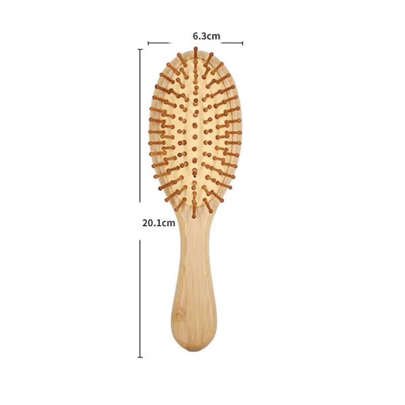 Peignes à coussin d'air en bambou, peigne de Massage, cheveux lisses, non noués, pratique, haute éla