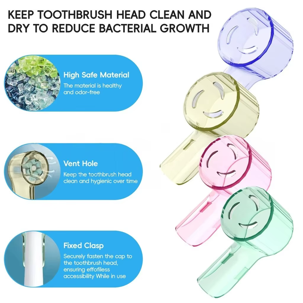 Couvercles anti-poussière pour brosse à dents électrique, 2 à 8 pièces, couleurs, capuchons compatib