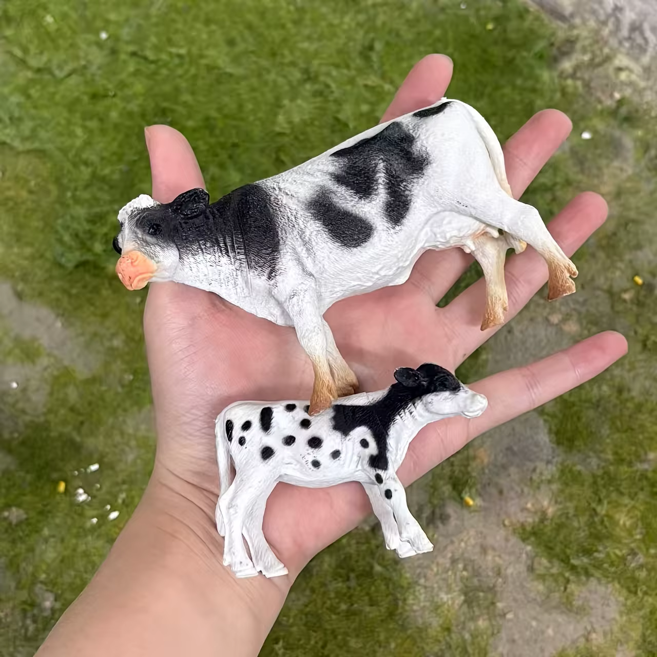 Modèles d'animaux de ferme, vaches et veaux, décorations pour la maison, pièces ornementales, access
