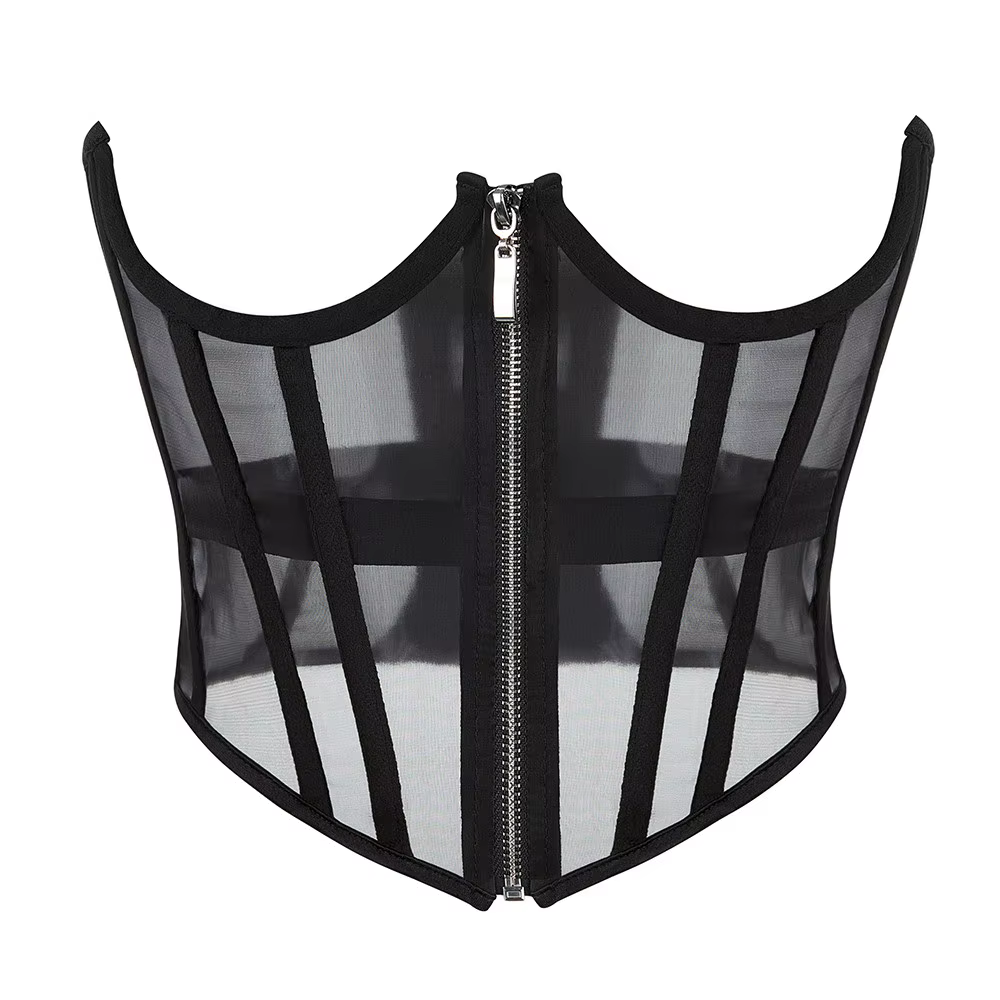 Corset Sexy sous le buste pour femmes, haut gothique, sangle façonnante, ceinture de taille aminciss