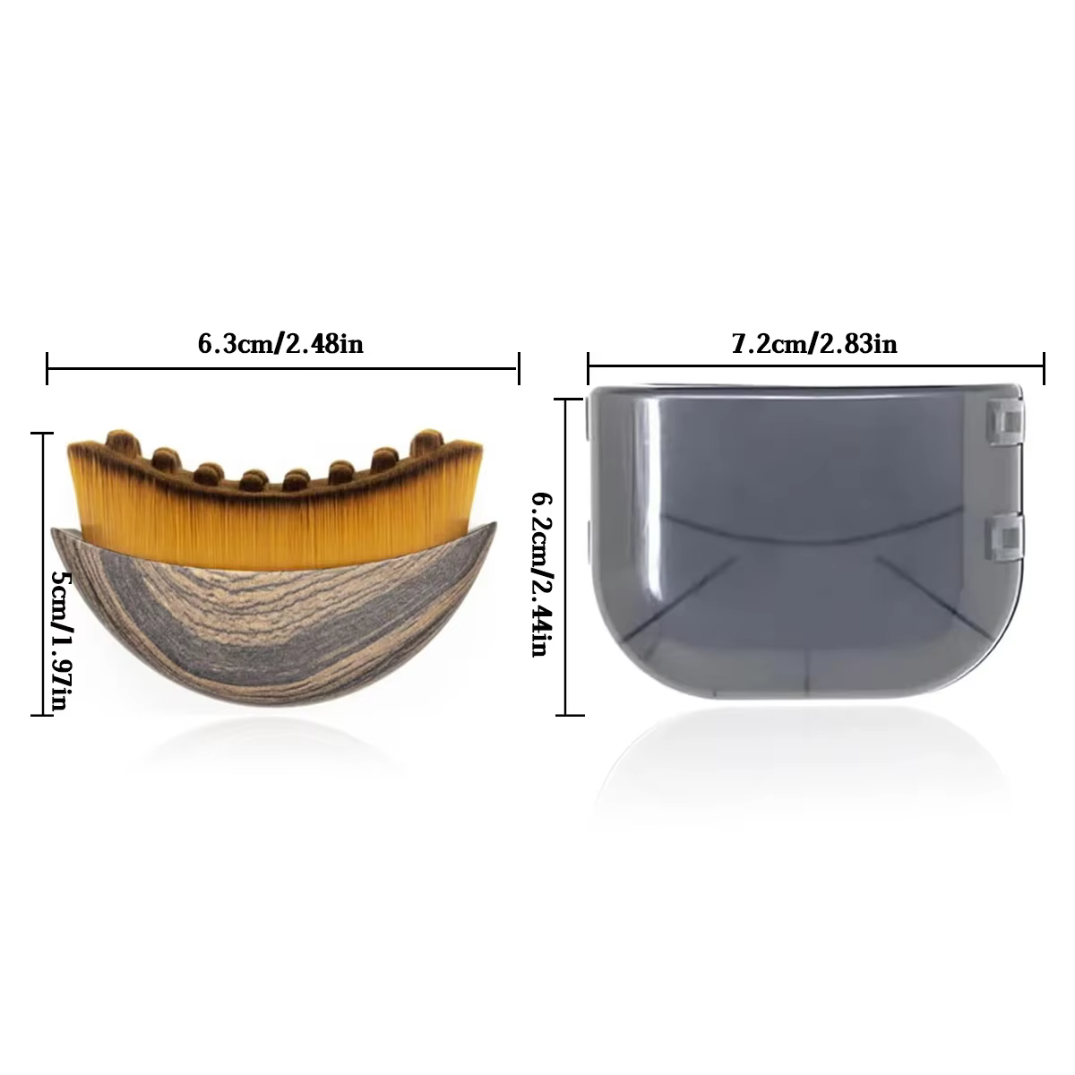Nouvelle brosse de massage facial pour le soin du contour lymphatique avec boîte de rangement pour s