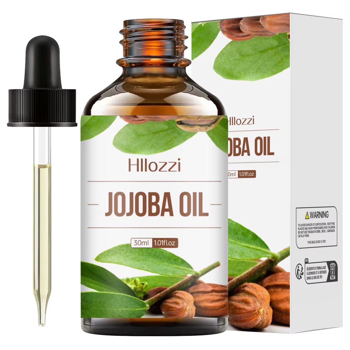 Huile de Jojoba 30ml, soins pour le corps, raffermissement de la peau, Massage hydratant, plante SPA