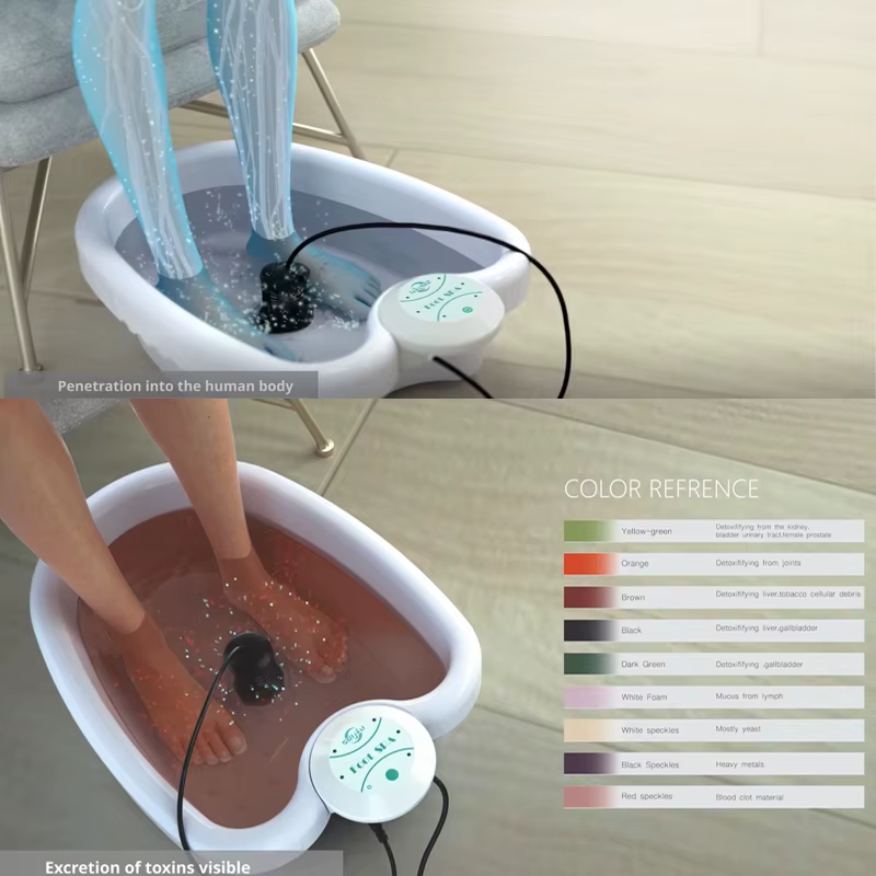 Machine de Massage ionique pour bain de pieds, détox, avec bassin, électrique, Spa, bain, masseur, n