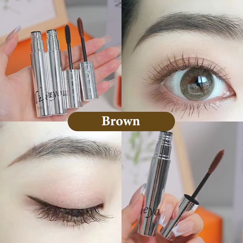 (HG) Mascara allongeant les cils imperméable longue durée cils soyeux noir/marron Extension de cils