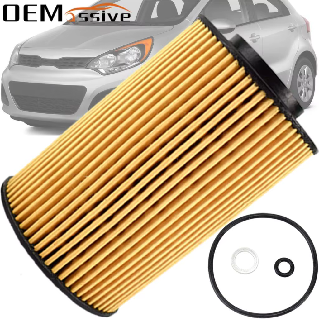Filtre à huile pour Kia Rio, 2008, 2009, 2010, 2011, 2012, 2013, 2014, 2015, 2016, 2017, 2018, 2019,