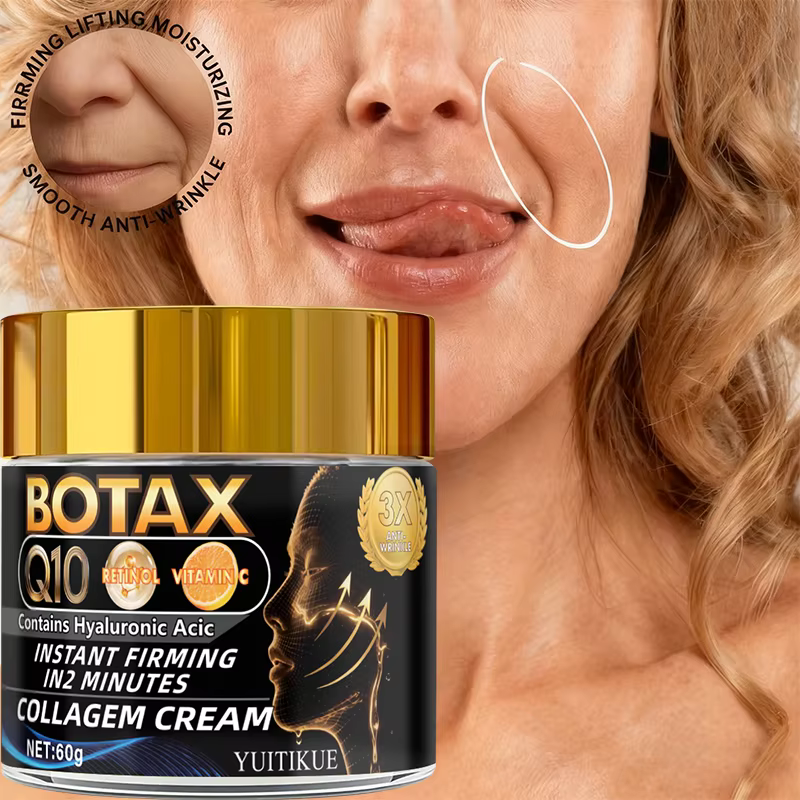 BOTAX Q10 Crème au collagène 60g - 2 minutes raffermissant instantané, anti-rides et soulève la peau