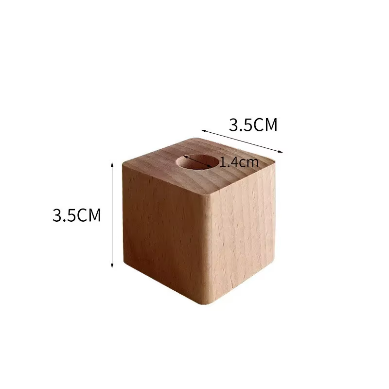 Porte-stylo créatif en bois, ornements de rangement de bureau, ameublement minimaliste, fournitures 