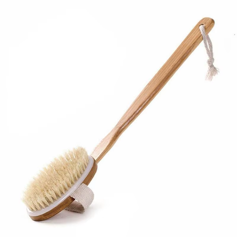 Brosses corporelles sèches, exfoliants corporels, poils naturels pour peaux sèches, améliorent la ci