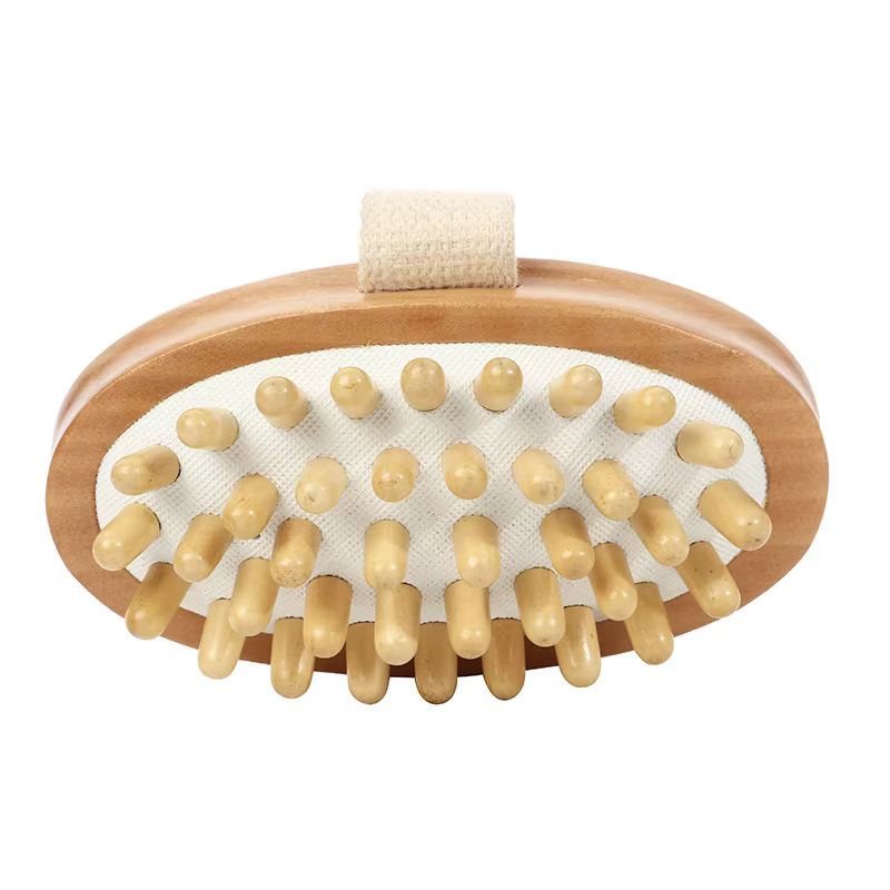 Brosse Anti-Cellulite pour le corps, huile essentielle apaisante en bois, coussin d'air pour Spa, pe
