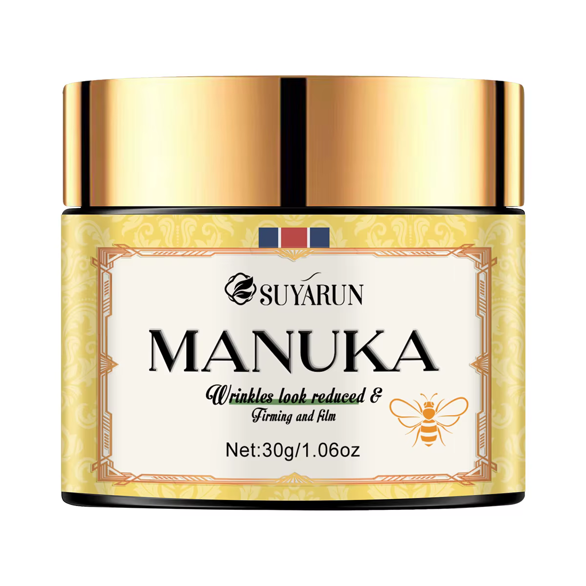 SUYARUN Hydratant au collagène et au rétinol au miel de manuka – Hydratation en profondeur, réparati