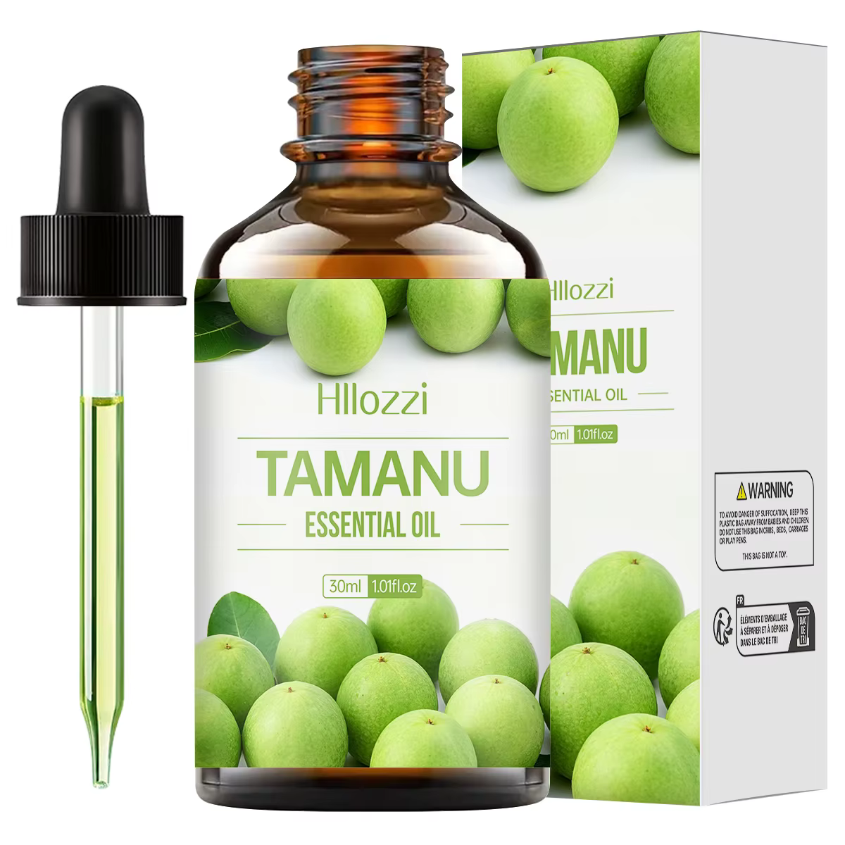 L'huile essentielle de Tamanu, l'arôme fruité, convient à l'utilisation dans les diffuseurs et les h