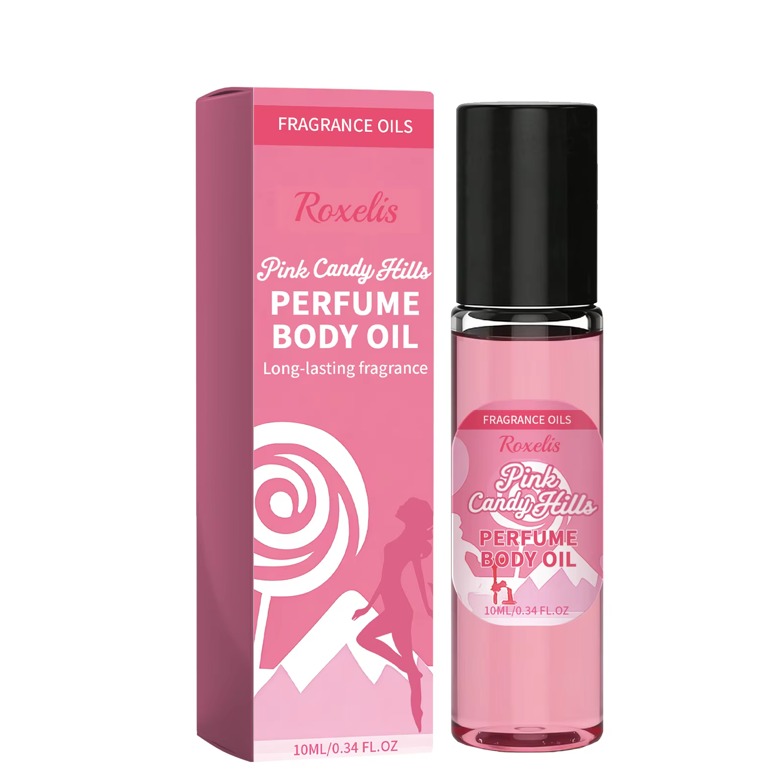 Huile essentielle de sucre rose Roxelis 10 ml, hydrate le corps et la peau, laisse un parfum léger e