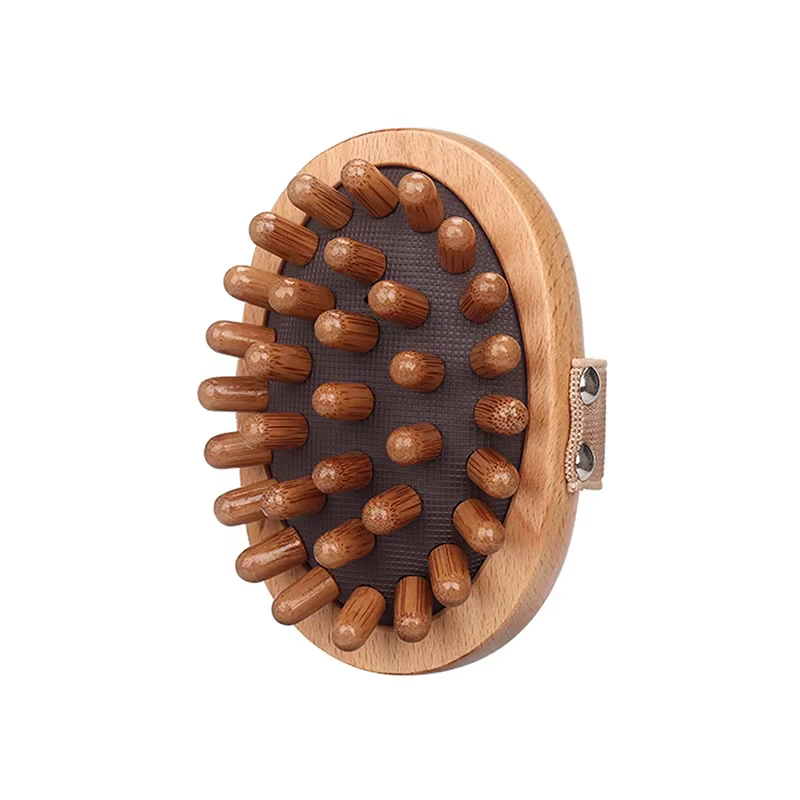 Brosse anti-cellulite pour le corps, apaisante, en bois, huile essentielle, spa, coussin d'air, mass