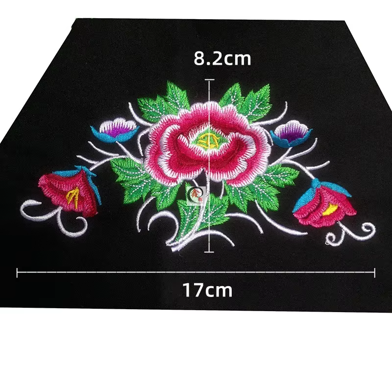 Patchs de broderie pour vêtements de bricolage, applique à coudre, patch fait main, 1 pièce