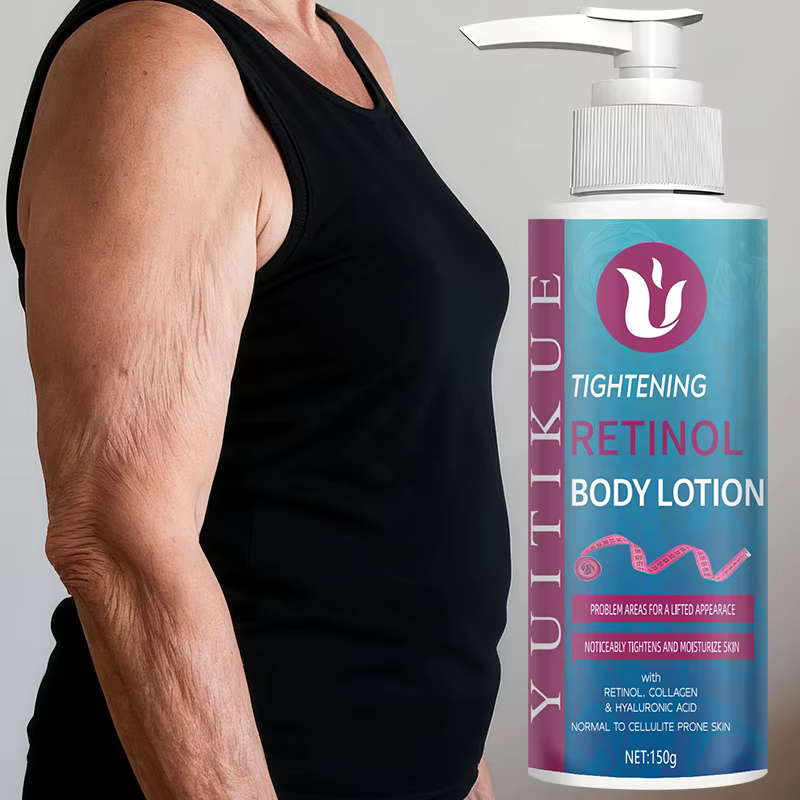La Lotion pour le corps au rétinol améliore visiblement la fermeté et hydrate la peau, adaptée aux p
