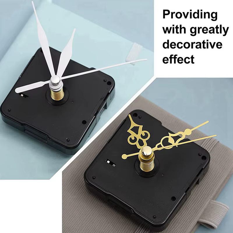 Pièces de mécanisme de mouvement d'horloge, horloge murale bricolage, silencieux, quartz, kit de rem