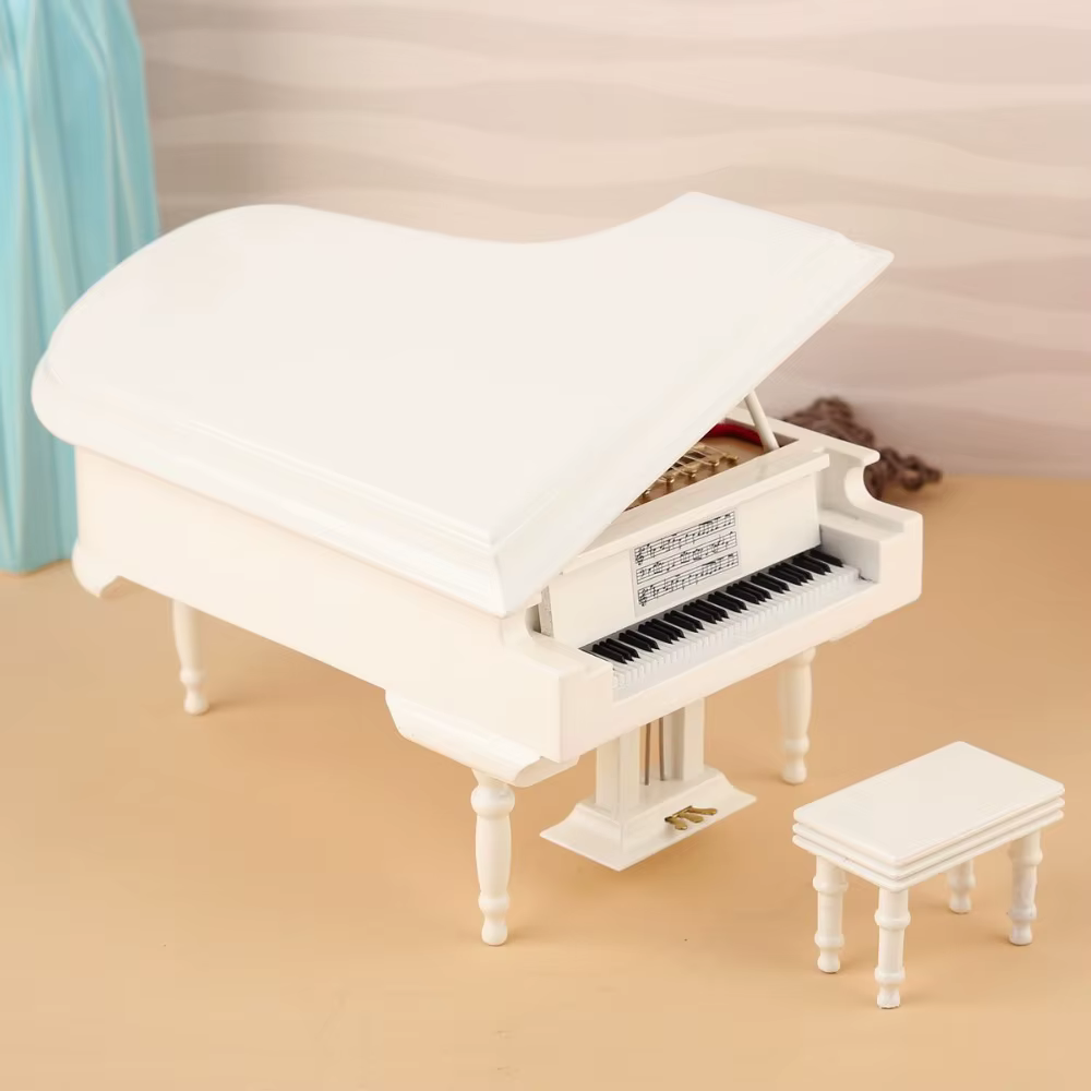 Nouveau Mini Pianos faits à la main, Instrument de musique en bois mignon, cadeaux décoratifs polych