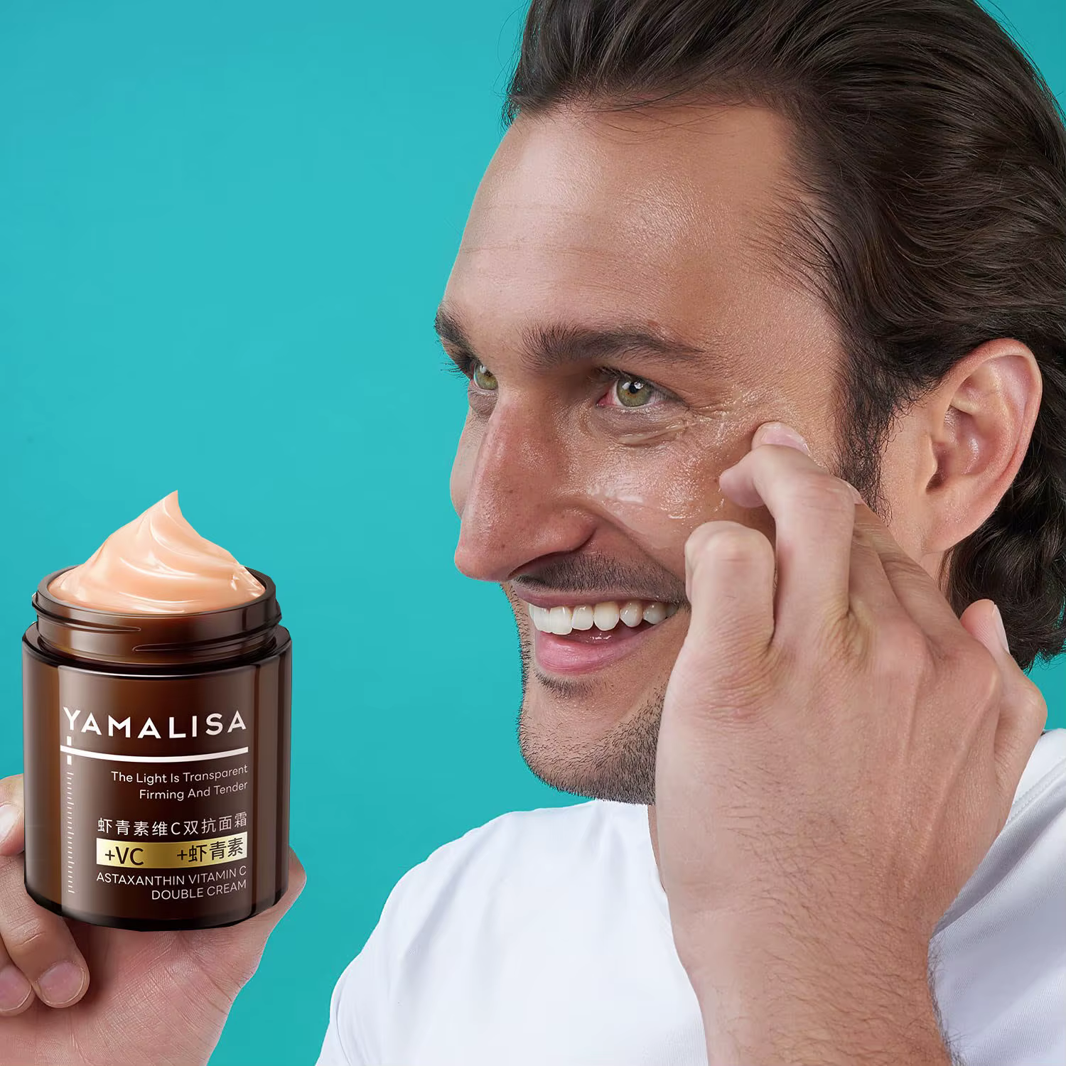 100g Astaxanthine Double Anti-rides vitamine C estompe les ridules rétinol crème pour le visage Lift