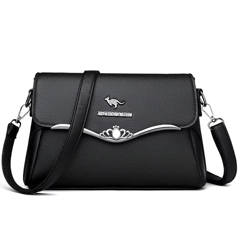 Sac à main Simple pour femmes, sac à bandoulière en cuir PU, sac à petite poignée de styliste, poche