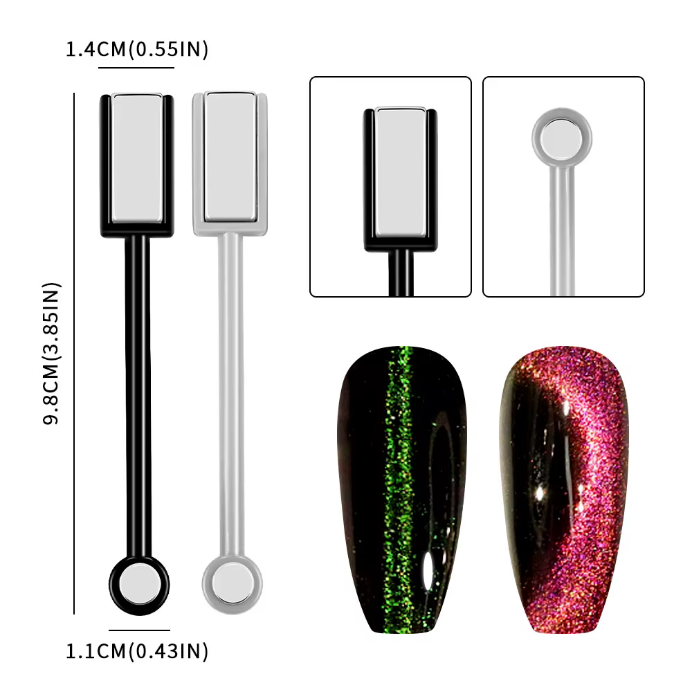 Ensemble de stylos baguette magnétique pour Nail Art, pour peinture sur Gel œil de chat 3D, baguette