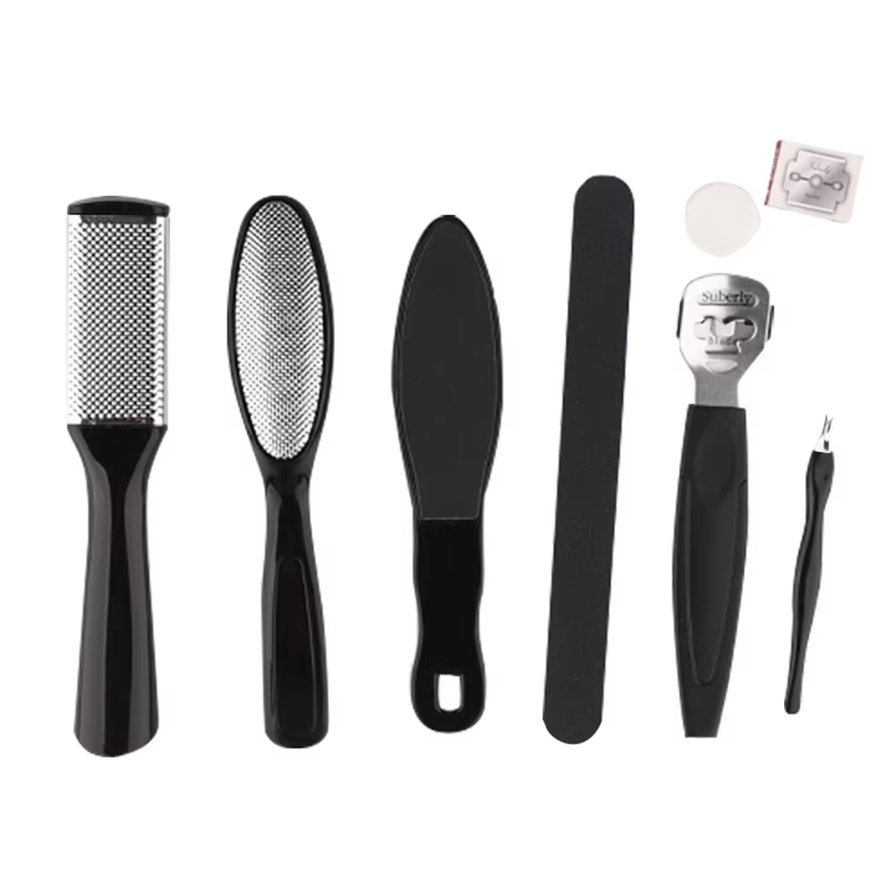 Kit de pédicure 8/10/15/23 en 1, outils de pédicure professionnels en acier inoxydable, râpe à pied,