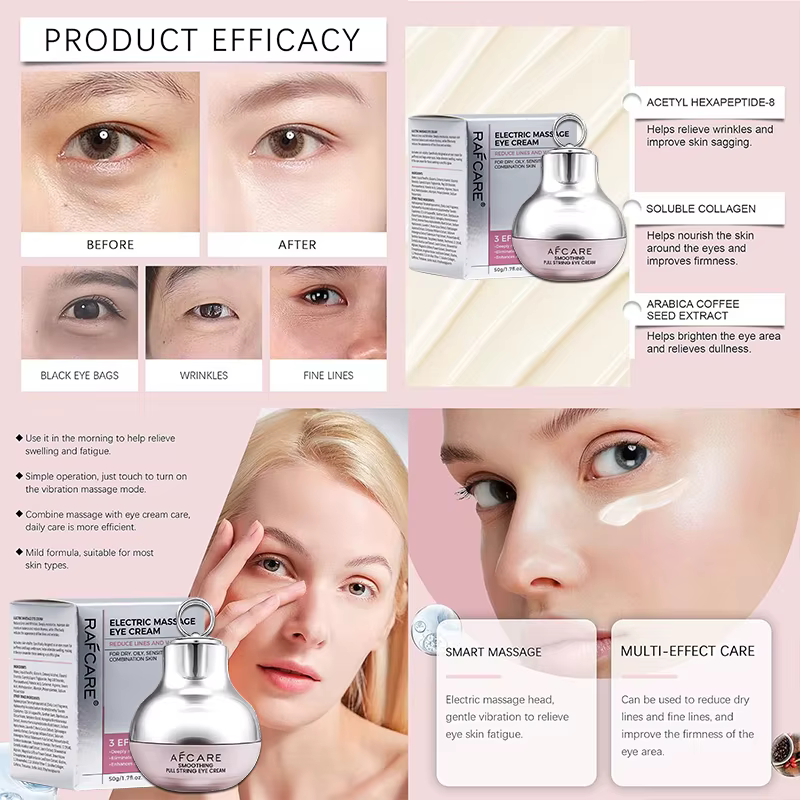 Crème pour les yeux au collagène avancée, Anti-cernes, élimine les poches, hydratant, raffermissant 