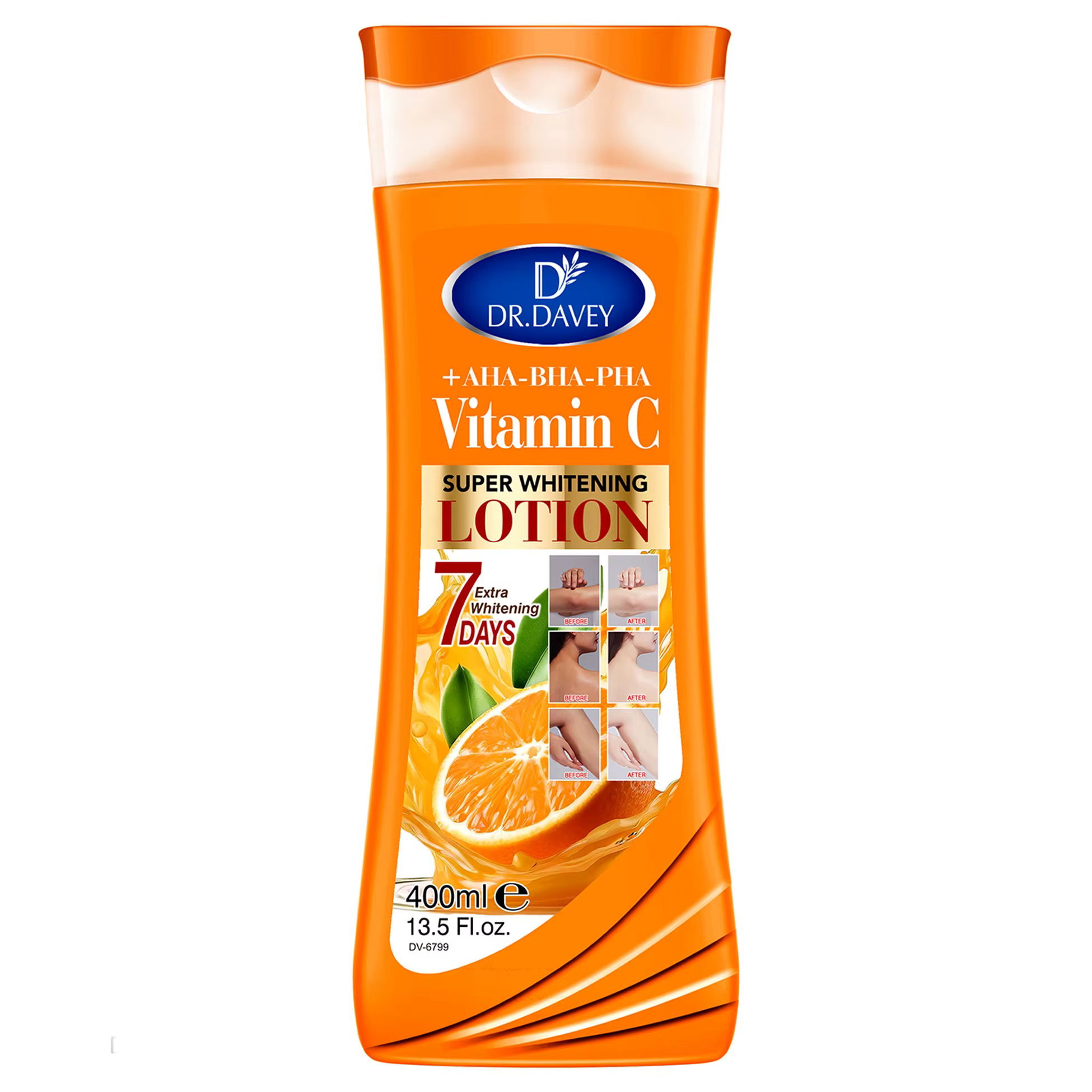 DR.DAVEY VITAMIN C body lotionGrande capacité400MLLotion corporelle hydratante et rafraîchissante Fo