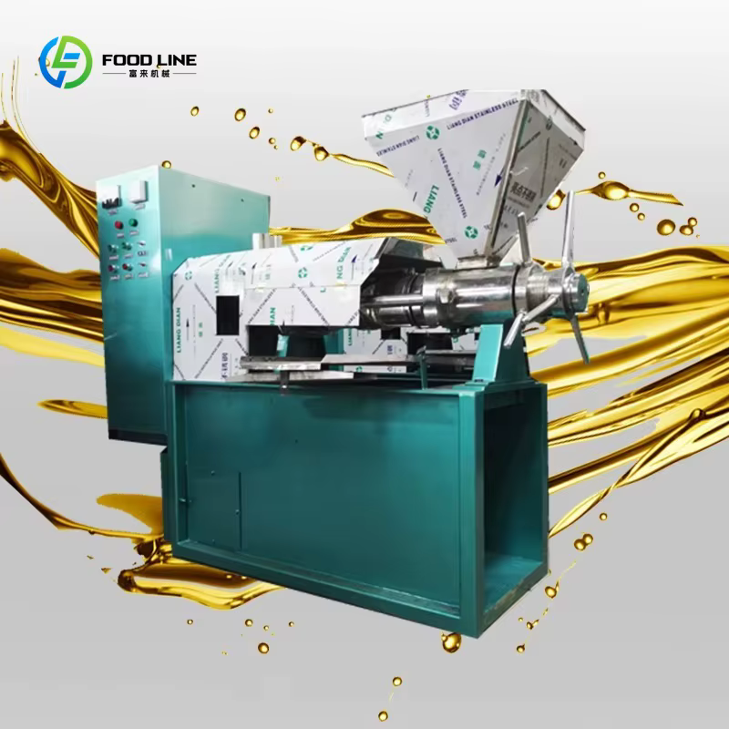 Presse à huile industrielle 200 kg/h haute capacité, à vis, pour pressage à froid et à chaud, avec s