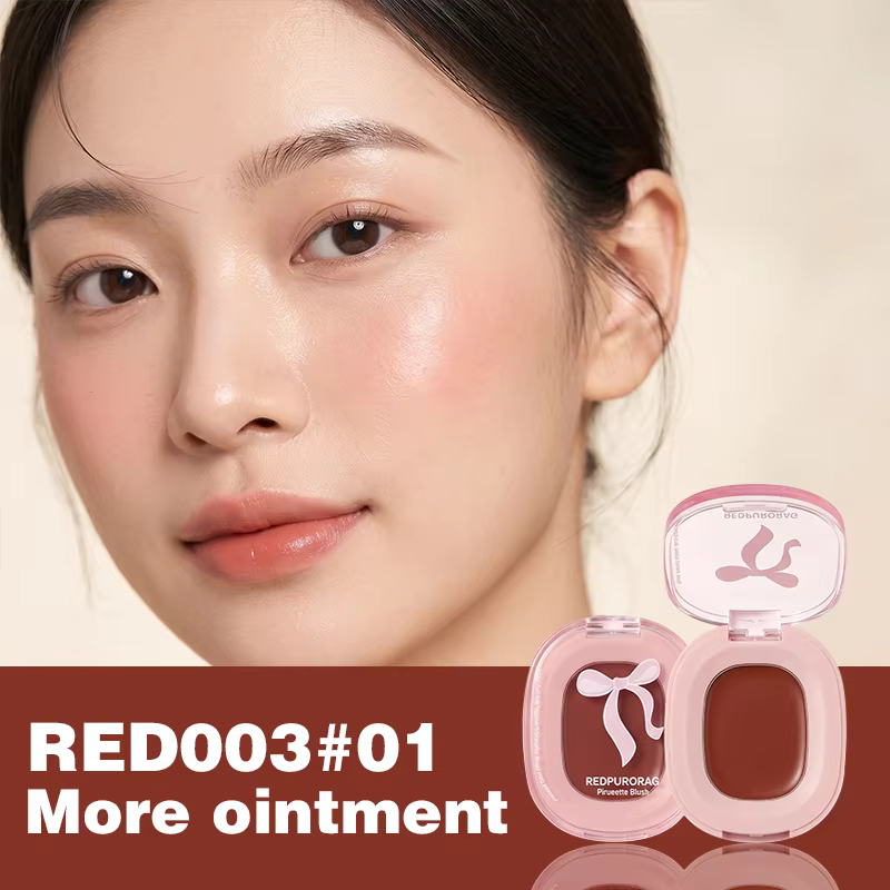 Redpurorag Crème blush hydratante multi-usage, texture douce et crémeuse, facile à estomper, longue 