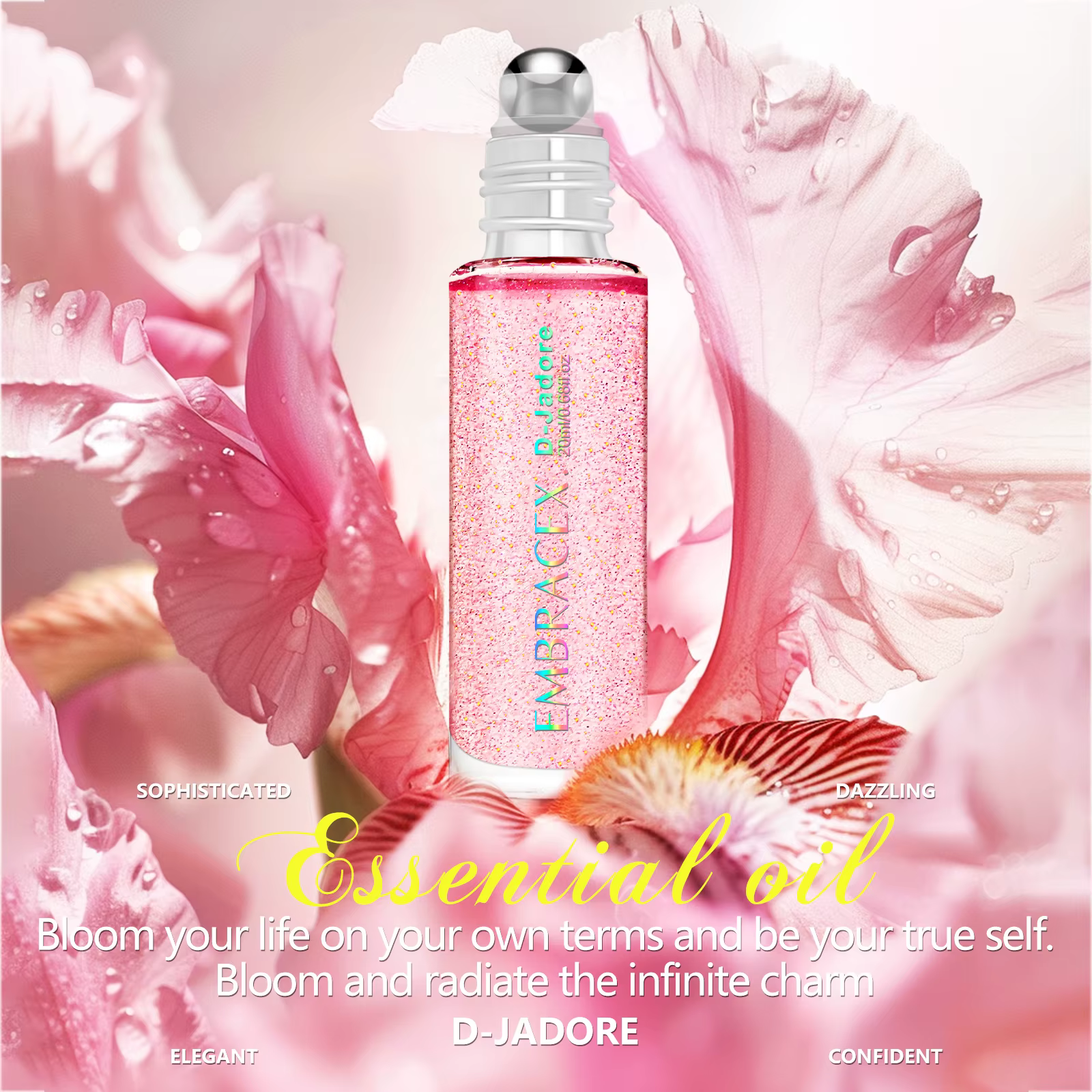 Huile Essentielle D-Jadore en Roll-on 20ml – Huiles Essentielles pour Renforcer la Confiance et Appr