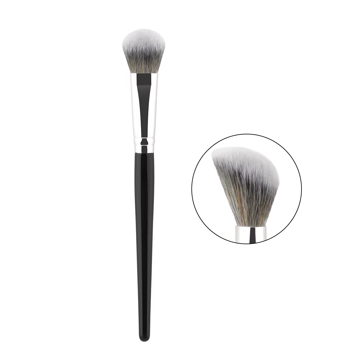 Coeur de pêche fard à joues brosse poudre Blush crème liquide Blush pinceaux de maquillage plat peti