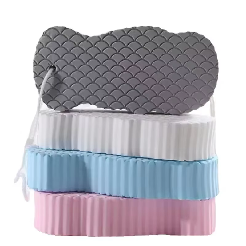 Éponge exfoliante douce pour le corps, pour adultes, éponge exfoliante pour le bain, nettoyant pour