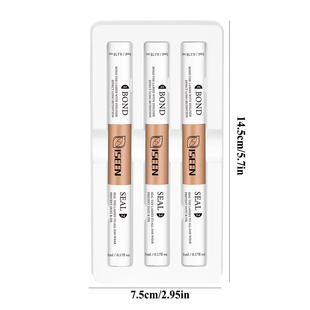 Colle pour cils individuels Bond and Seal 2 en 1, tenue super forte, extension de cils longue durée,