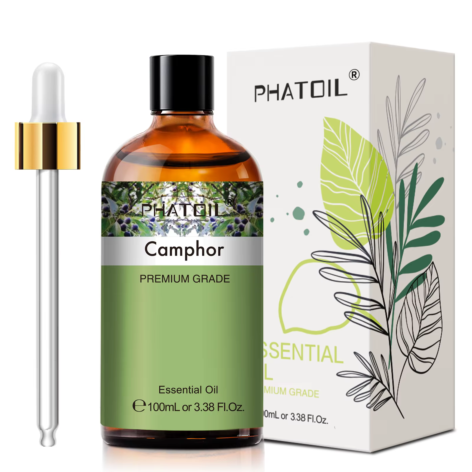 PHATOIL 100ml Huile essentielle d'aromathérapie végétale pour diffuseur, fabrication de bougies - Hu
