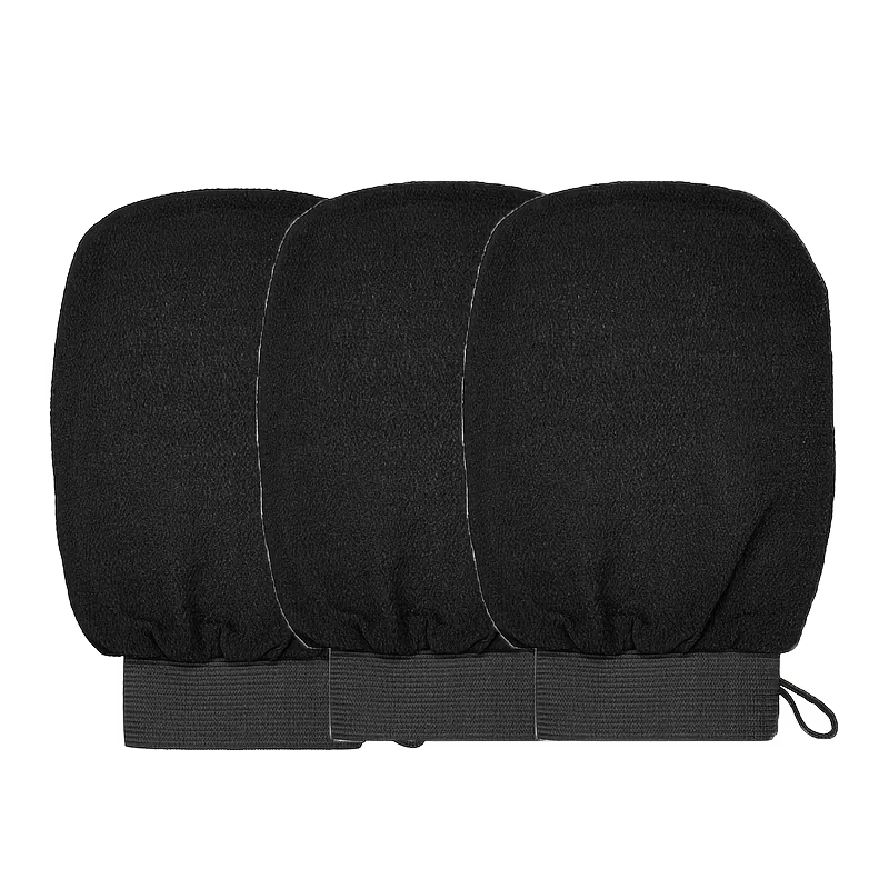 Gants de gommage de douche, 3 pièces, gommage du dos, peau morte, gants de Massage du visage, produi
