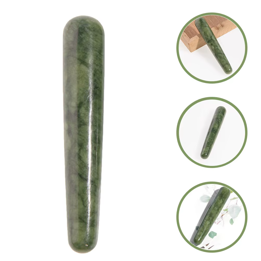 Bâton de massage en jade pour enseignants, femmes, mamans, famille – Cadeau unique pour soulager la 
