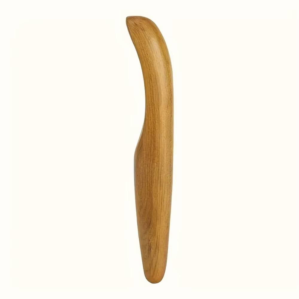 1 bâton de massage en bois portable, un outil de grattage manuel pour la relaxation musculaire, adap