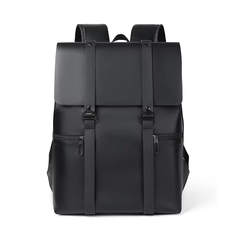 Sac à dos en cuir noir pour hommes, sac de voyage véritable, sac de jour décontracté, mode école, gr