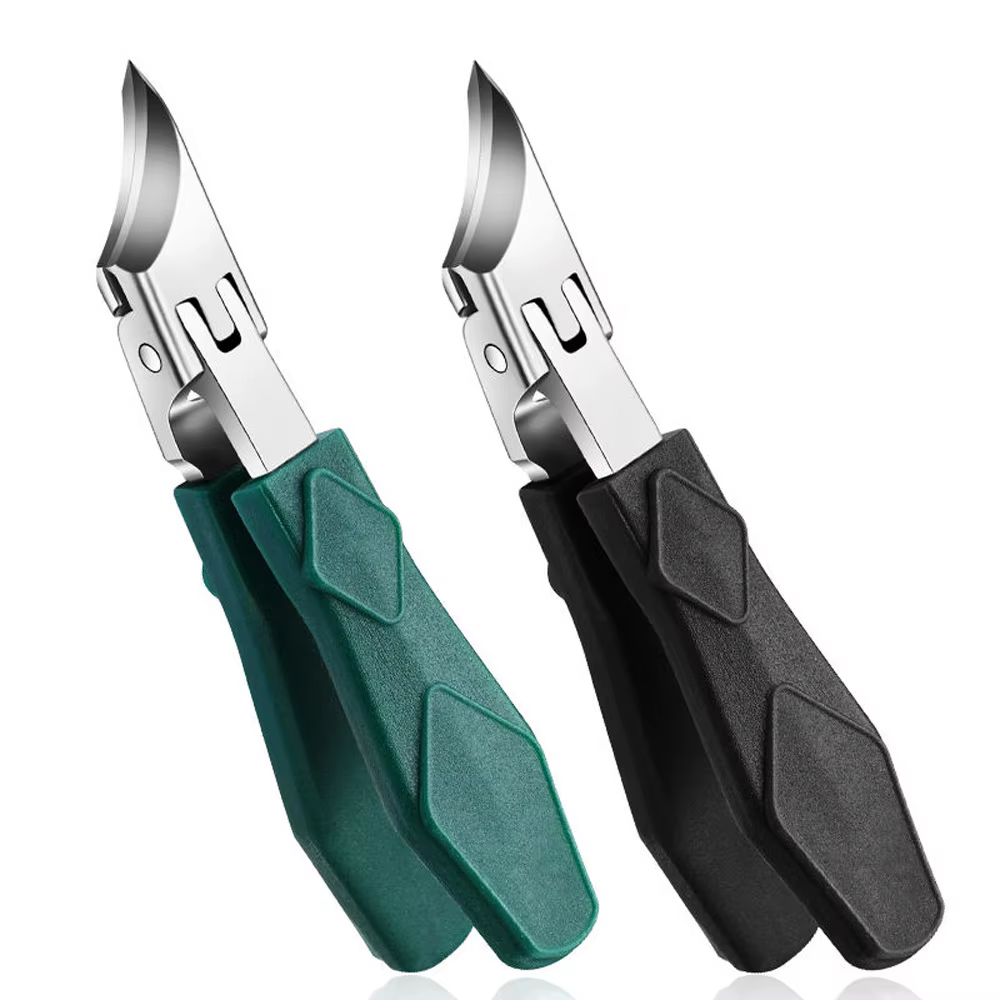 Nouveau coupe-ongles à nez pointu, biseauté, original à grande ouverture, coupe-ongles à nez pointu,