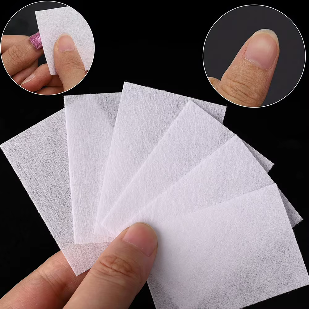 1000/600/500/100 pièces coton à ongles non pelucheux pour l'élimination du vernis Gel UV lingettes t